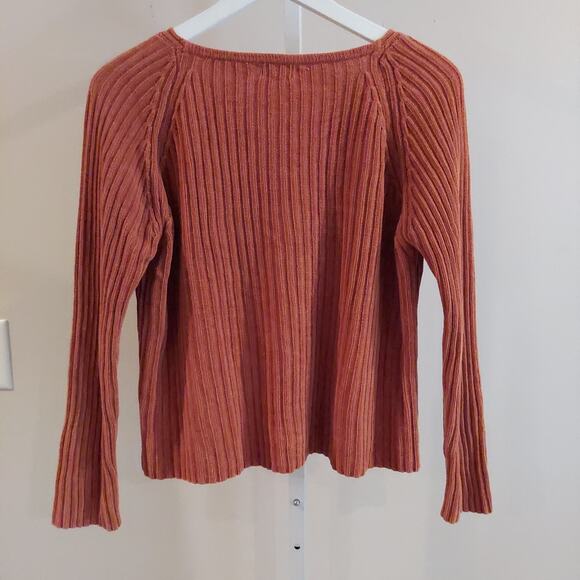 Alps Sweater Size Large Ribbed Longsleeve V-Neck Capsule Minimalist - Picture 5 of 7